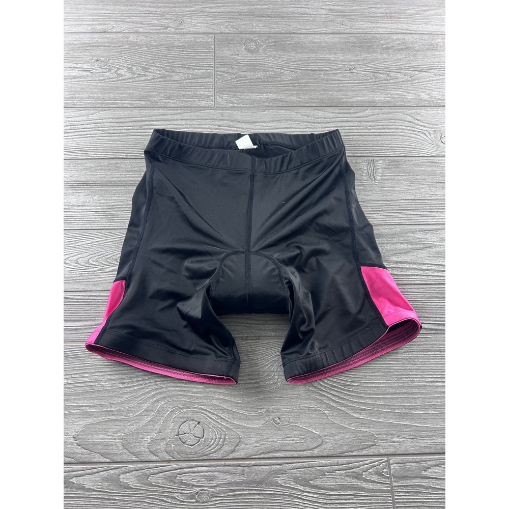 Canari Womens XL Cycling Shorts Black Pink Padded Bike Shorts RN 109814
